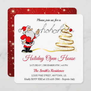 Cartão De Festividades Papai Noel, mágica de Natal