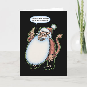 Cartão De Festividades Papai Noel Misturado