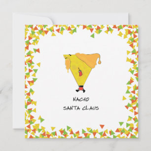 Cartão De Festividades Papai Noel Nacho com Chips