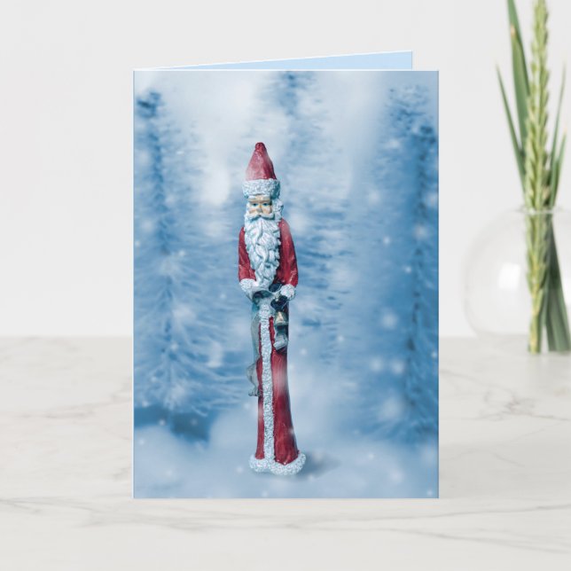 Cartão De Festividades Papai Noel: o suplemento de Natal Lean Year (Frente)