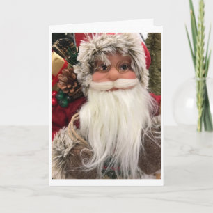 CARTÃO DE FESTIVIDADES **PAPAI NOEL** QUER DIZER *FELIZ NATAL*