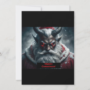 Cartão De Festividades Papai Noel Satânico