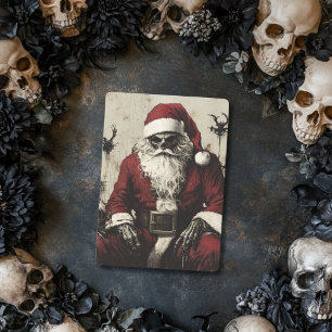 Cartão De Festividades Papai Noel Sombrio Gótico Natal São Nicolau
