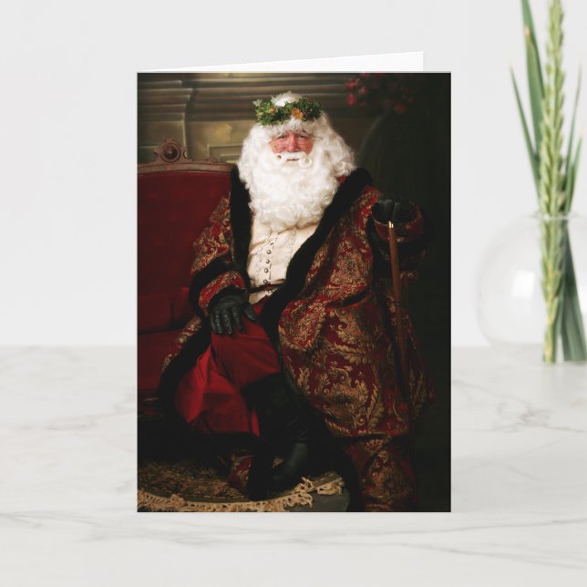 Cartão De Festividades Papais noeis (Frente)