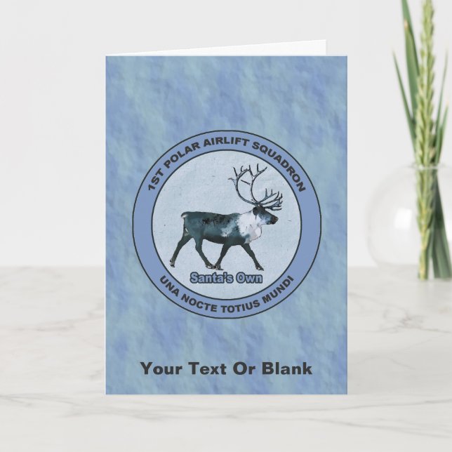 Cartão De Festividades Papais noeis 1rua de Suspensão de Ar Polar (Frente)