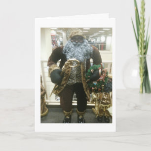 CARTÃO DE FESTIVIDADES PAPAIS NOEIS AFRICANOS AMERICANOS DESEJAM