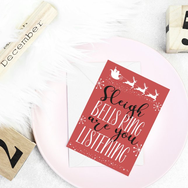 Cartão De Festividades Papais noeis Amáveis e Divertidos Dormem no Natal (Criador carregado)