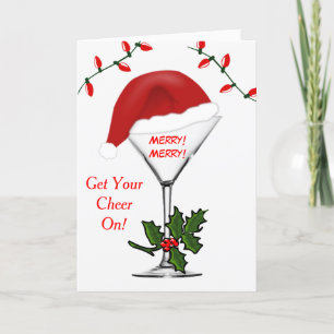 Cartão De Festividades Papais noeis As Luzes De Natal De Martini Consegue