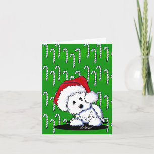 Cartão De Festividades Papais noeis Baby KiniArt Westie