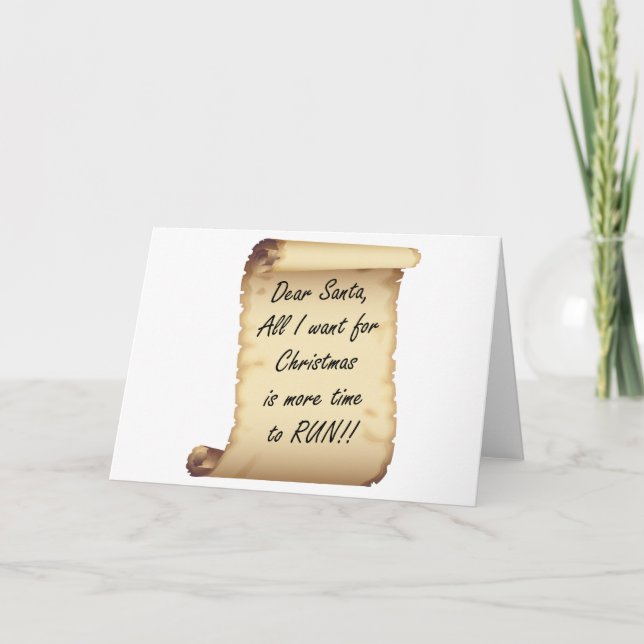 Cartão De Festividades Papais noeis Caros do RunnerChick (Frente)