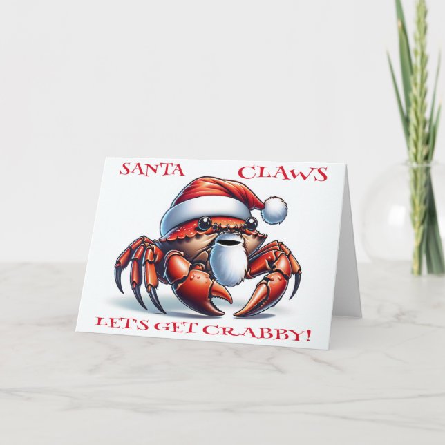 CARTÃO DE FESTIVIDADES PAPAIS NOEIS CLAWS - VAMOS FICAR LOUCOS! (Frente)