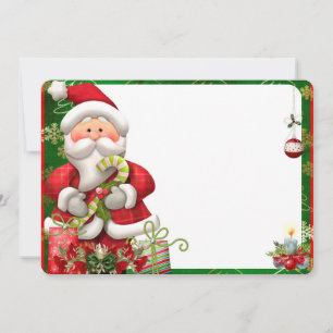 Cartão De Festividades Papais noeis com presentes de Natal