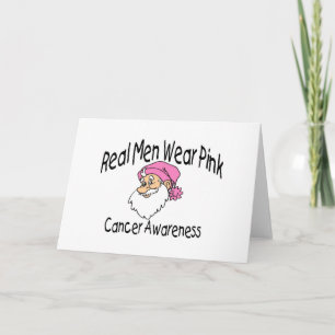 Cartão De Festividades Papais noeis de conscientização do cancer
