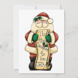 Cartão De Festividades Papais noeis de Jolly