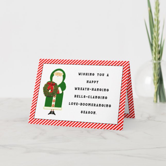 Cartão De Festividades Papais noeis de Natal (Frente)