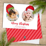 Cartão De Festividades Papais noeis de Natal bonitos Elf Engraçado Whimsi<br><div class="desc">Jolly Santa Claus e o gordinho e fofo Elf do Polo Norte. Este modelo de multifotos Whimsical e Divertida tem um layout de 3 fotos. Divertir-se em adicionar suas fotos a este layout é fácil com este design engraçado e fofo com chapéus bonitos. Deseje a você e a sua um...</div>