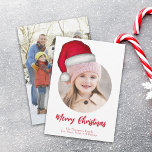Cartão De Festividades Papais noeis de Natal bonitos Elf Engraçado Whimsi<br><div class="desc">Jolly Santa Claus e o gordinho e fofo Elf do Polo Norte. Este modelo de multifotos Whimsical e Divertida tem um layout de duas fotos. Divertir-se em adicionar suas fotos a este layout é fácil com este design engraçado e fofo com chapéus bonitos. Deseje a você e a sua um...</div>