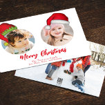 Cartão De Festividades Papais noeis de Natal bonitos Elf Engraçados Image<br><div class="desc">Jolly Santa Claus e o gordinho e fofo Elf do Polo Norte. Este modelo de multifotos Whimsical e Divertida tem um layout de 3 fotos. Divertir-se em adicionar suas fotos a este layout é fácil com este design engraçado e fofo com chapéus bonitos. Deseje a você e a sua um...</div>