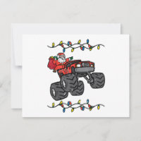 Papais noeis de Natal Monster Truck Boys Toddler Y