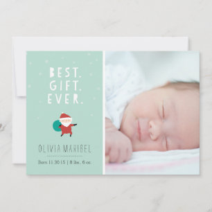 Cartão De Festividades Papais noeis de neve