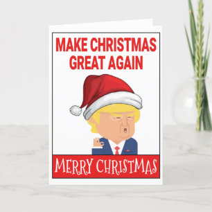 Cartão De Festividades Papais noeis Engraçados Donald Trump Feliz Natal