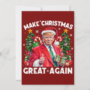 Cartão De Festividades Papais noeis Engraçados Trump Gift   Trump Christm