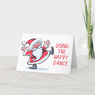 CARTÃO DE FESTIVIDADES PAPAIS NOEIS FAZENDO DANÇA FELIZ A VER "VOCÊ" NO