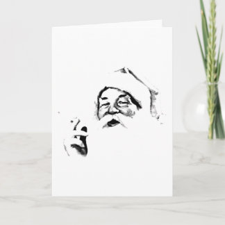 Cartão De Festividades Papais noeis fumantes. Papais noeis Vintage Fumand