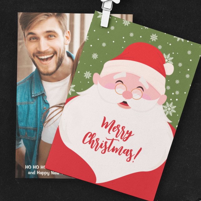 Cartão De Festividades Papais noeis Gráficos Foto de Natal (Criador carregado)