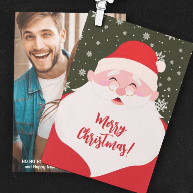 Cartão De Festividades Papais noeis Gráficos Foto de Natal (Criador carregado)