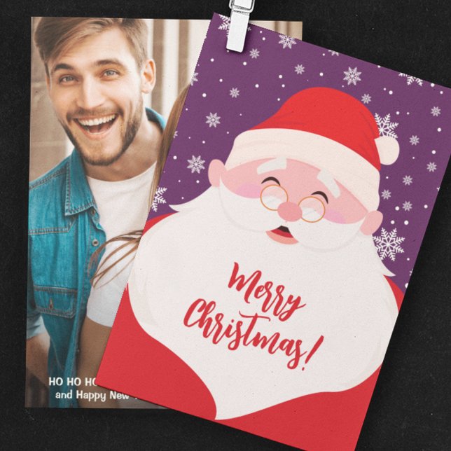 Cartão De Festividades Papais noeis Gráficos Foto de Natal (Criador carregado)