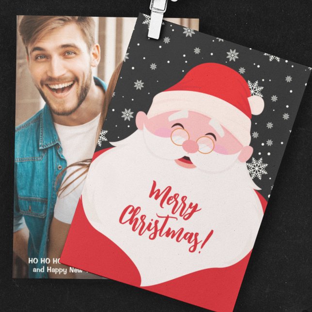 Cartão De Festividades Papais noeis Gráficos Foto de Natal (Criador carregado)