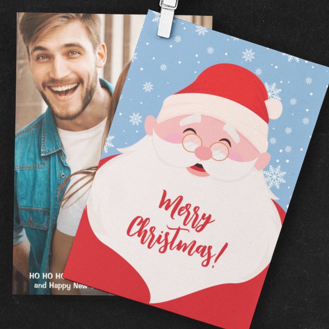 Cartão De Festividades Papais noeis Gráficos Foto de Natal (Criador carregado)