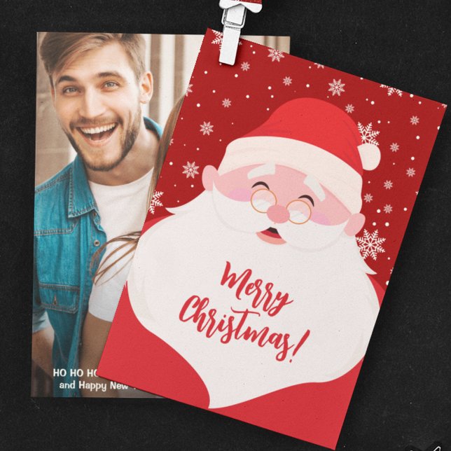 Cartão De Festividades Papais noeis Gráficos Foto de Natal (Criador carregado)