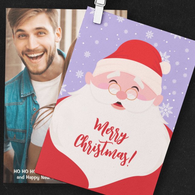 Cartão De Festividades Papais noeis Gráficos Foto de Natal (Criador carregado)