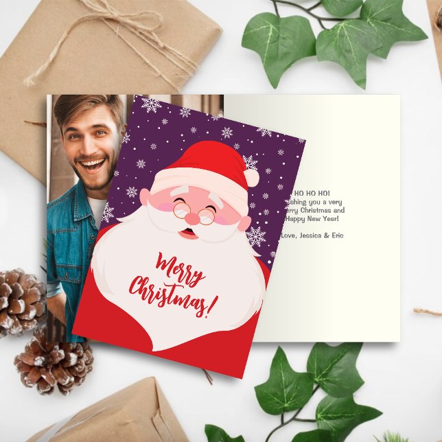 Cartão De Festividades Papais noeis Gráficos Foto de Natal (Criador carregado)