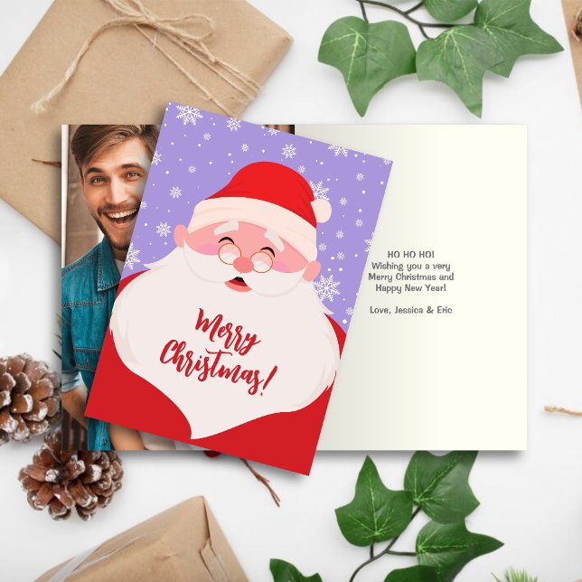 Cartão De Festividades Papais noeis Gráficos Foto de Natal (Criador carregado)
