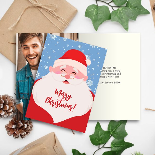 Cartão De Festividades Papais noeis Gráficos Foto de Natal (Criador carregado)