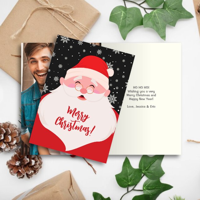 Cartão De Festividades Papais noeis Gráficos Foto de Natal (Criador carregado)