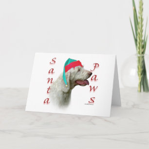 Cartão De Festividades Papais noeis Italiano Spinone Paws