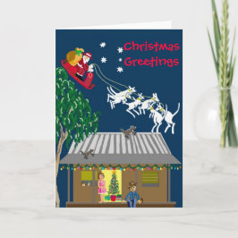 Cartão De Festividades Papais noeis na Austrália