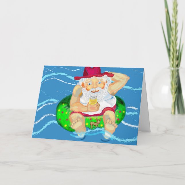 Cartão De Festividades Papais noeis nos feriados (Frente)