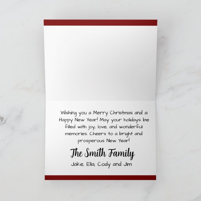 Cartão De Festividades Papais noeis nostálgicos de Natal em Sled (Persona (Interior)