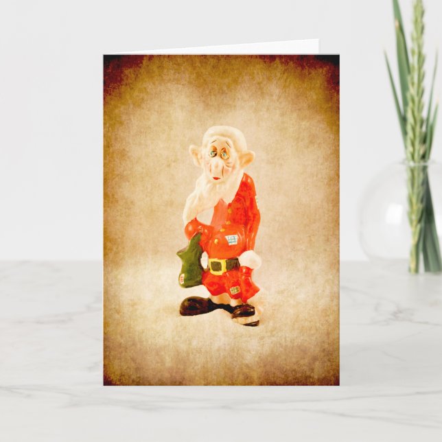 Cartão De Festividades Papais noeis pobres (Frente)