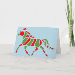 Cartão De Festividades Papais noeis Pony