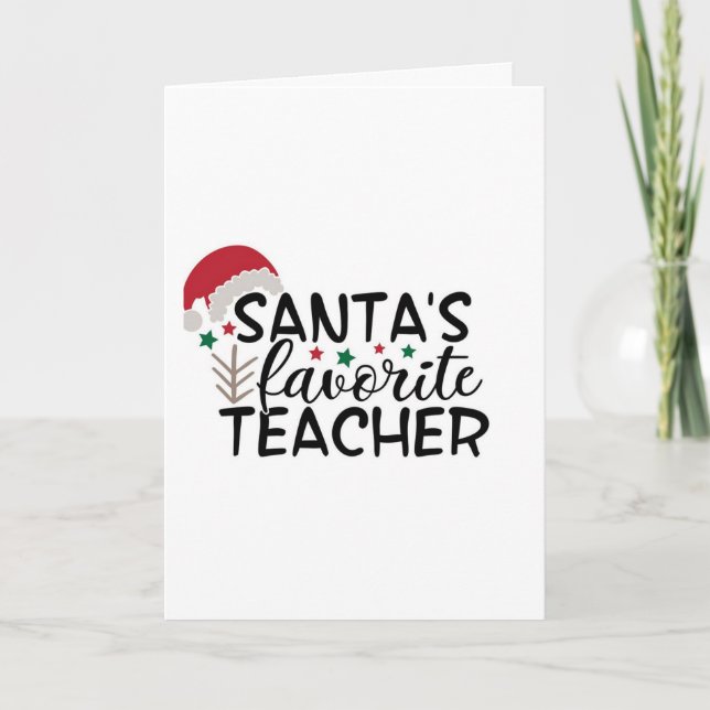 CARTÃO DE FESTIVIDADES PAPAIS NOEIS **PROFESSOR FAVORITO** NO NATAL (Frente)