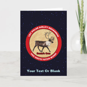 Cartão De Festividades Papais noeis Próprios - Esquadrão de Aeronave Pola