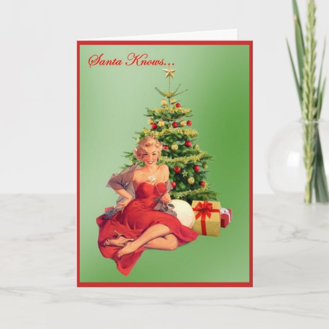 Cartão De Festividades Papais noeis Sabem... (Frente)