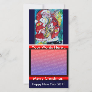 CARTÃO DE FESTIVIDADES PAPAIS NOEIS & SAX, PARTIDO NATAL