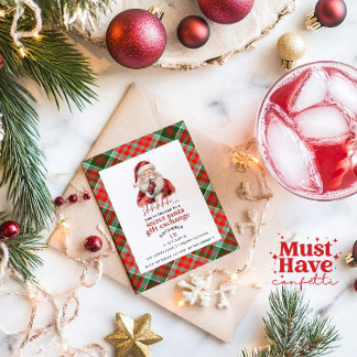 Cartão De Festividades Papais noeis Secretos Dotando Festa de Natal do Ex